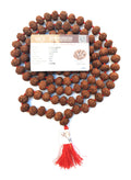 Apnisanskriti 8 Mukhi Rudraksha Mala 14-15mm - Enhance Spiritual Harmony and Healing (Pack of 1)