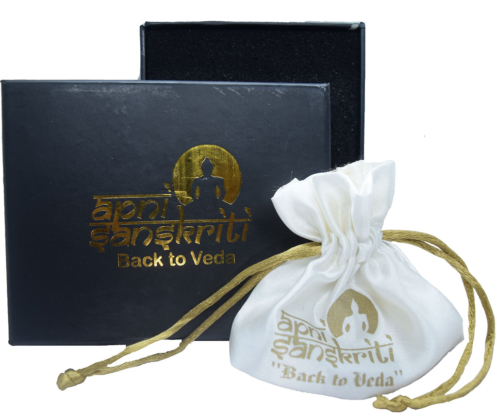 Apnisanskriti Premium Lab Certified 3 Face Rudraksha Mala 10-13mm (Pack of 1)