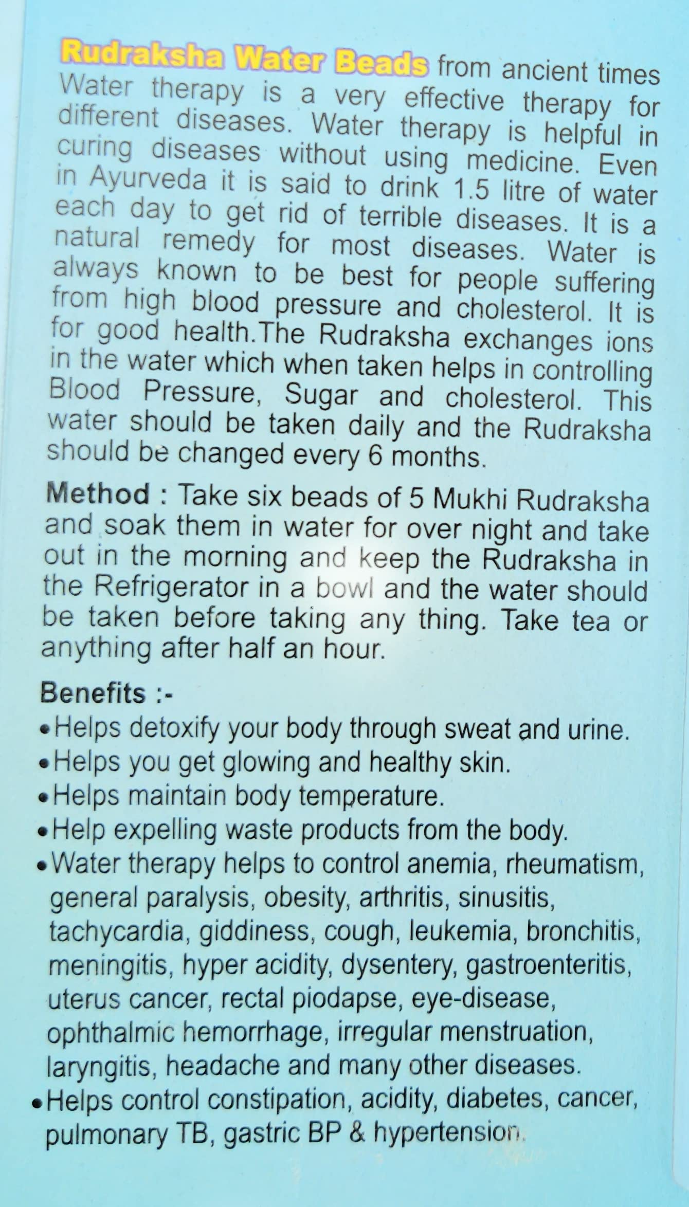 Apnisanskriti 5 Mukhi Rudraksha Water Bead - Natural Brown Five Face Rudraksh (Big Size, Lab Certified) - Pack of 6