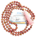 Apnisanskriti 8mm Rhodochrosite Mala - Love and Compassion in Spiritual Practice (Pack of 1)