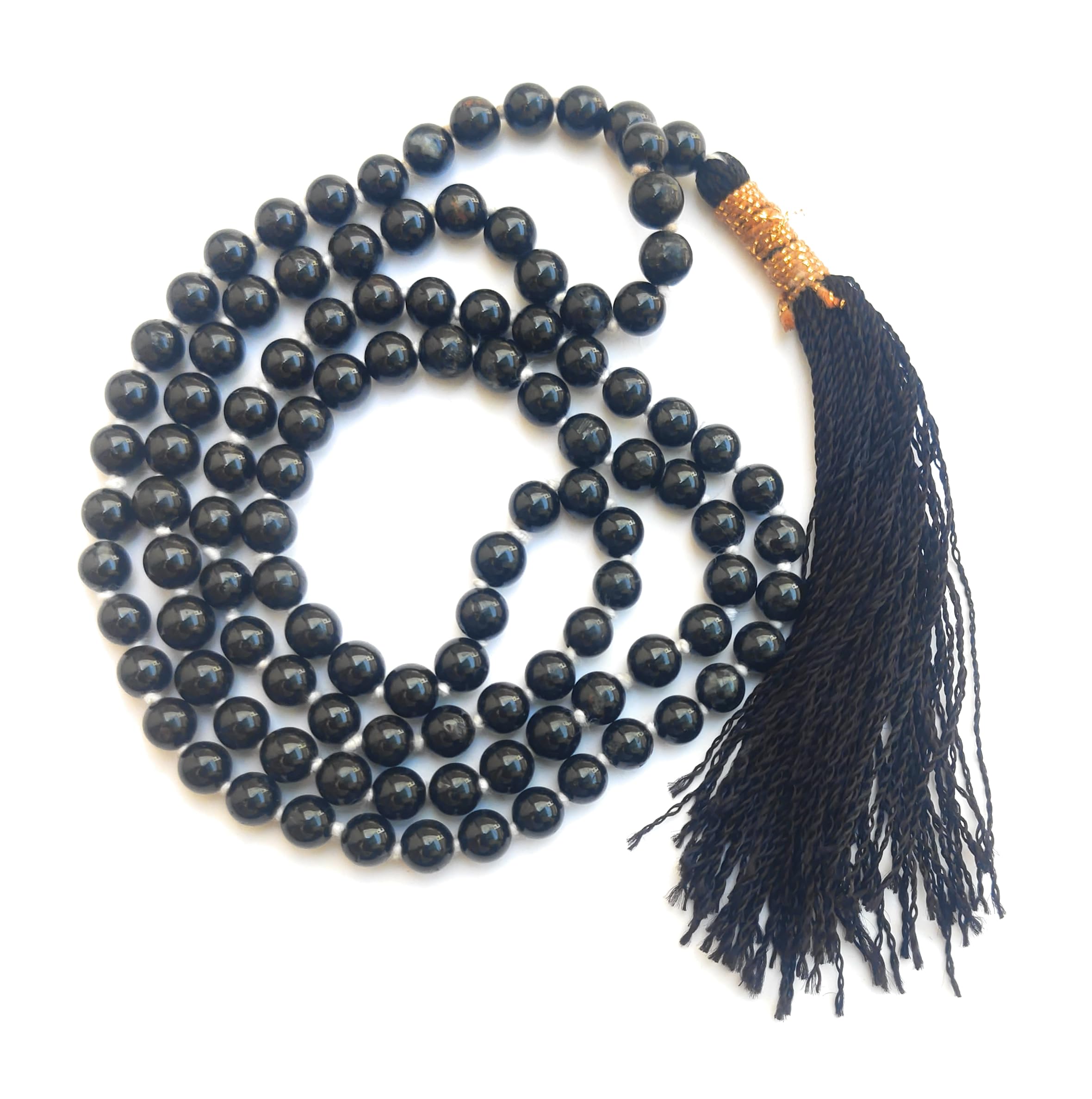 Apnisanskriti Premium Stone Mala for Men and Women (6mm, AAA Quality, Lab Certified, 108+1) - Natural Stone Beads Mala - Pack of 1