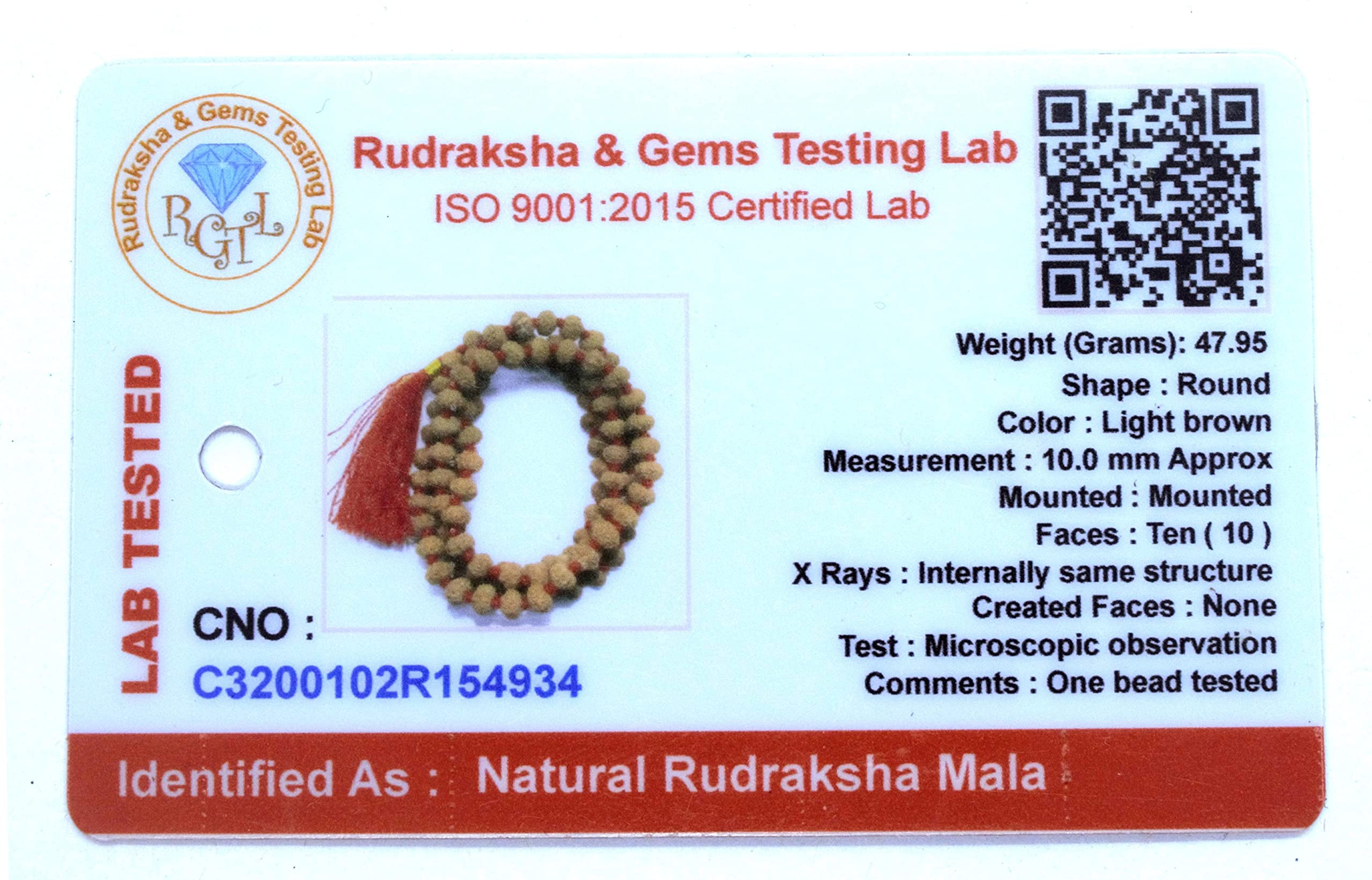 Apnisanskriti 2-10 Mukhi Rudraksha Beads Mala (108 Beads, Lab Certified) - Natural Rudraksha Beads - Pack of 1