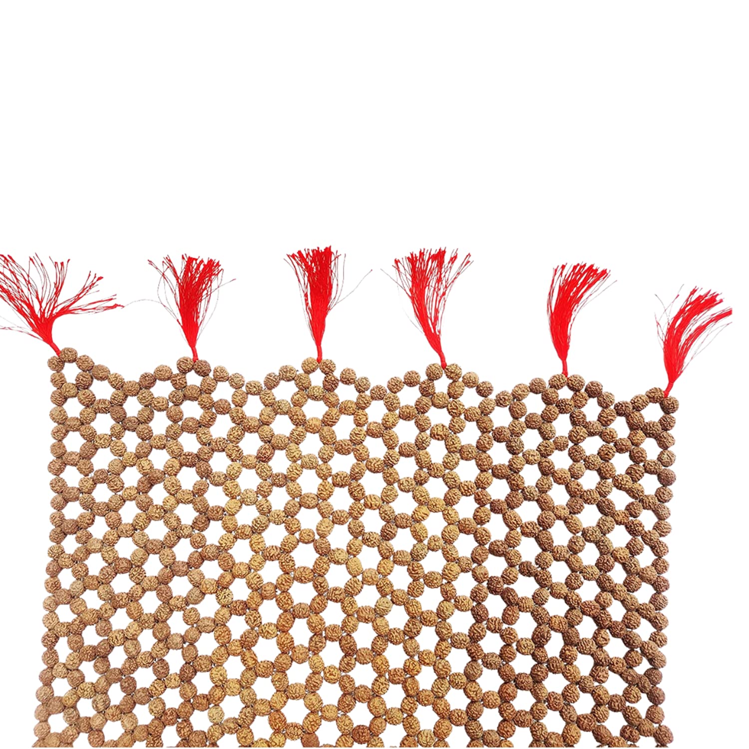 Apnisanskriti Rudraksha Mat for Puja (12mm beads, Nylon Thread) - Pack of 1