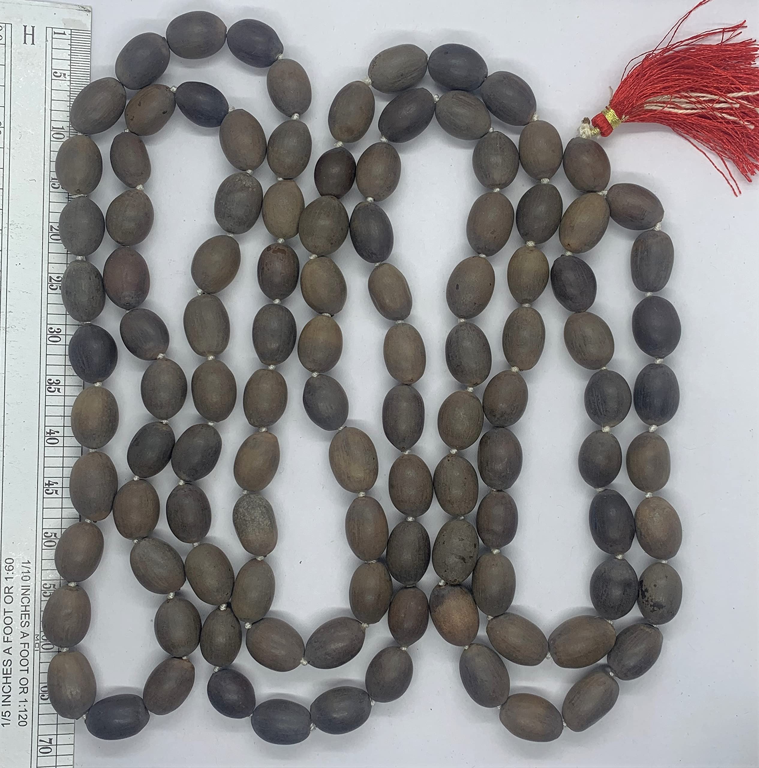 Apnisanskriti Kamal Gatta Mala (Lotus Seeds Rosary) for Men & Women (108+1 Beads) - Natural Beads - Pack of 1