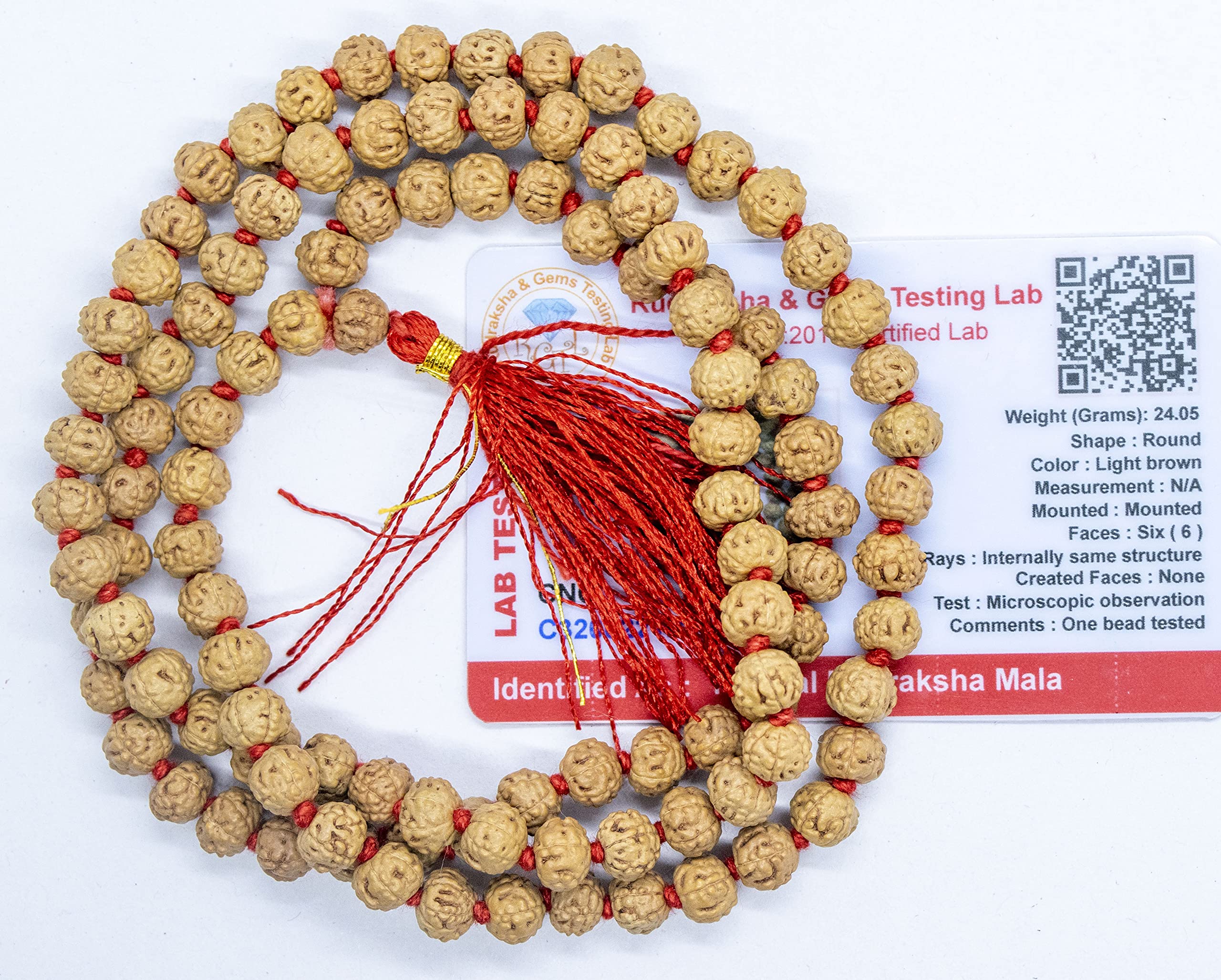 Apnisanskriti 2-10 Mukhi Rudraksha Beads Mala (108 Beads, Lab Certified) - Natural Rudraksha Beads - Pack of 1